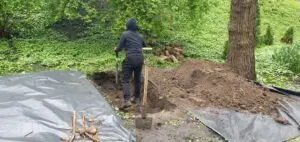 копка могили